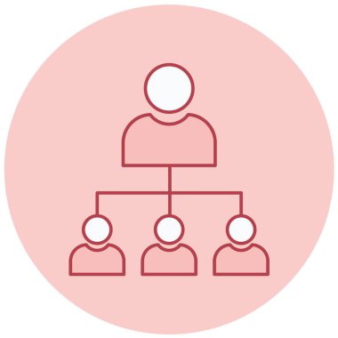 hiyerarşi. Web simgesi basit tasarım