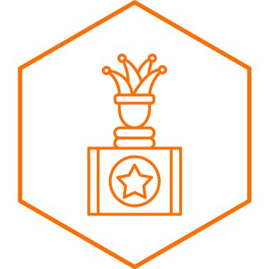 Jackbox ikonu. Web için yıldız vektör simgelerinin özet çizimi