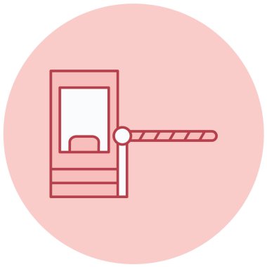 Kapı. Web simgesi basit illüstrasyon