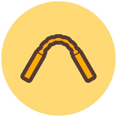 Güzel bir simge ögesinin vektör illüstrasyonu