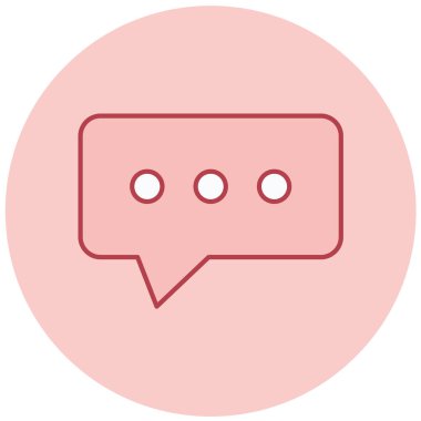 Konuş. Web simgesi basit illüstrasyon