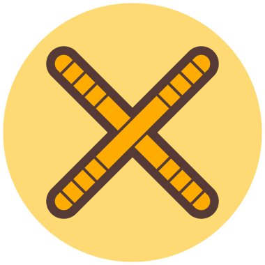 beysbol yarasa simgesi vektör illüstrasyonu