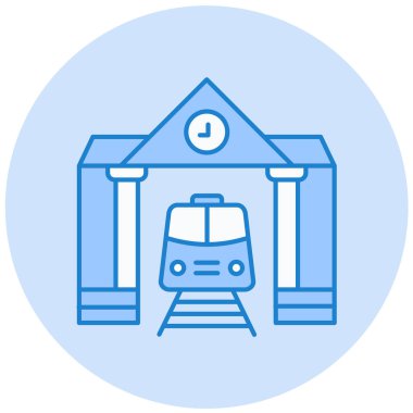 tren simgesi vektör illüstrasyonu