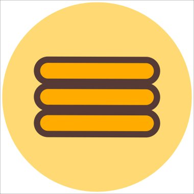 Havlu. Web simgesi basit illüstrasyon