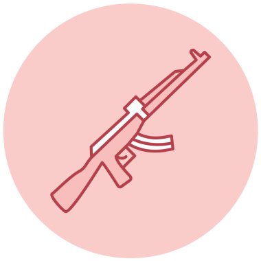 Askeri silah. Basit resimleme