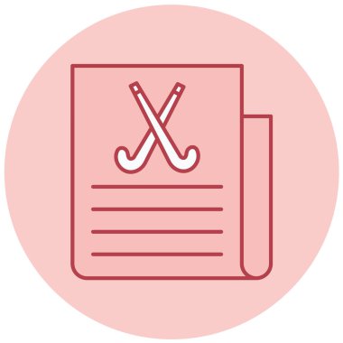 Bir belge simgesinin vektör illüstrasyonu