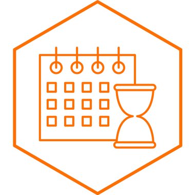 zaman bitimi simgesi vektör illüstrasyonu