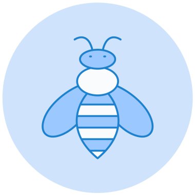 Arı. Web simgesi basit illüstrasyon