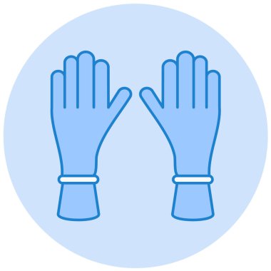 Eldiven. Web simgesi basit illüstrasyon