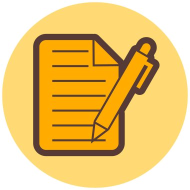 Belge. Web simgesi basit illüstrasyon