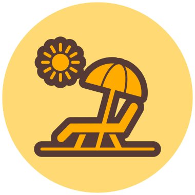 Kumsal. Web simgesi basit illüstrasyon