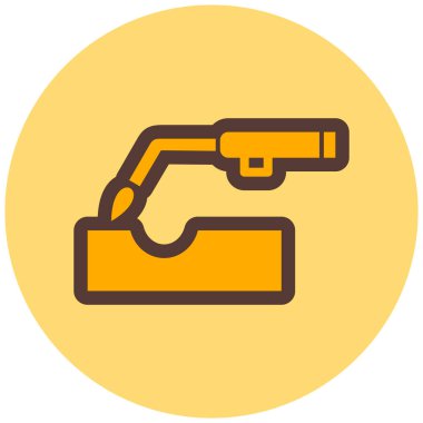 sanayi simgesi, vektör illüstrasyonu basit tasarım