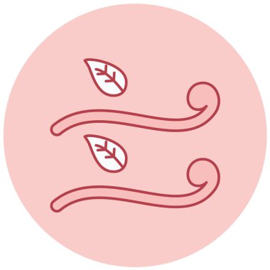 rüzgar simgesi, basit tasarım vektör çizimi