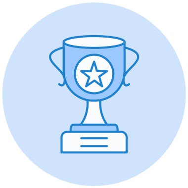 Kupa. Web simgesi basit illüstrasyon