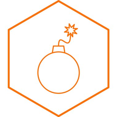 Bomba simgesi vektör illüstrasyonu