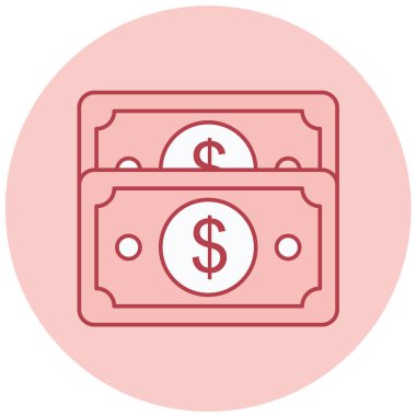 Dolar banknotları vektör simgesi kolayca değiştirebilir.