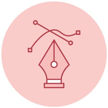 kalem vektör çizgisi simgesi