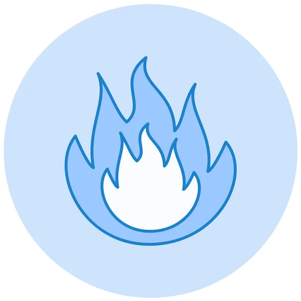 Ateş Vektörü Simgesini Ateşle — Stok Vektör