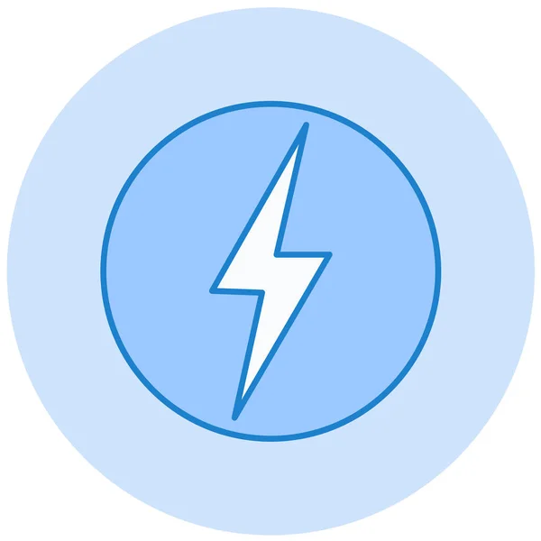 Lightning Vector Icon Modern Illustration — Stock Vector