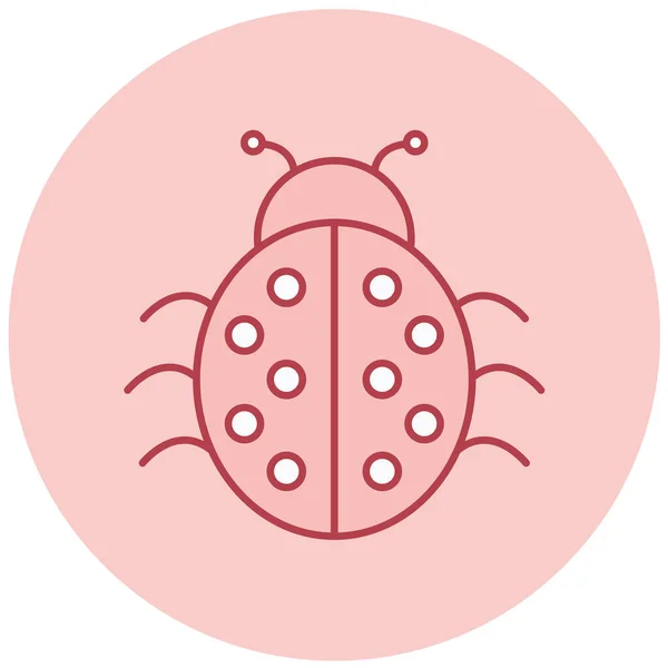 Insecto Icono Web Ilustración Simple — Vector de stock