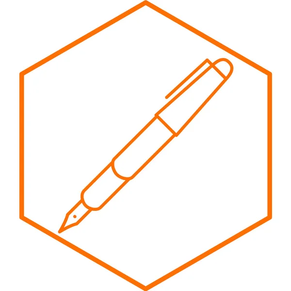 Pen Icon Vector Illustration — Stock Vector