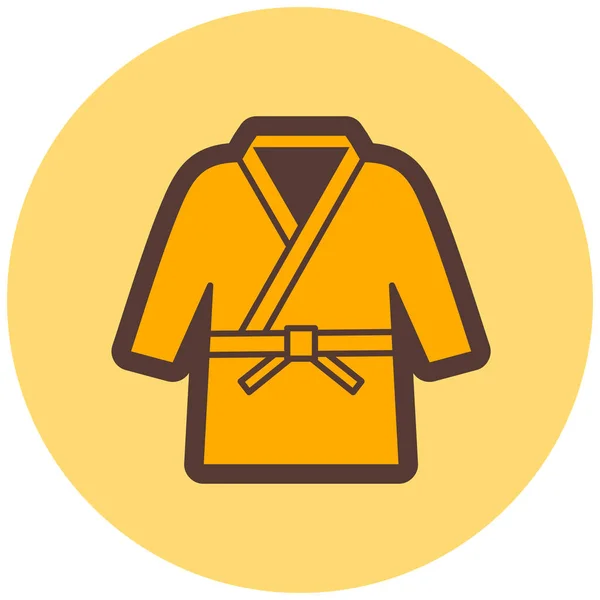 Chaqueta Icono Web Ilustración Simple — Vector de stock