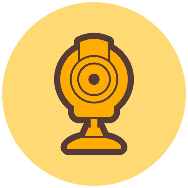 Webcam Web Symbol Einfache Illustration — Stockvektor