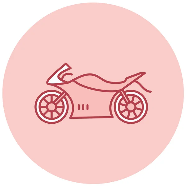 Motorrad Vektor Ikone Moderne Illustration — Stockvektor