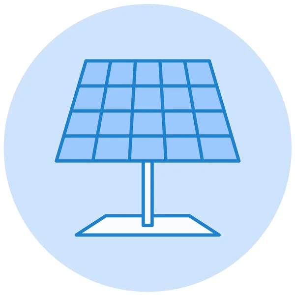 Solarmodul Einfache Illustration — Stockvektor