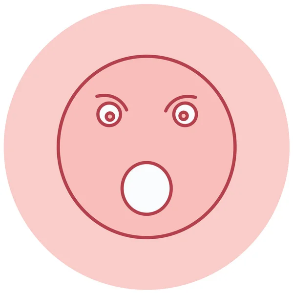 Емодзі Вираз Обличчя Значок Емоційок Векторні Ілюстрації — стоковий вектор