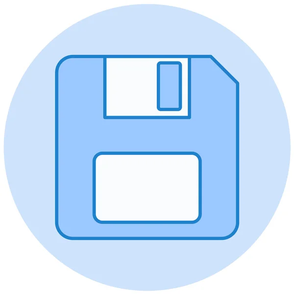 Floppy Disk Eenvoudige Illustratie — Stockvector