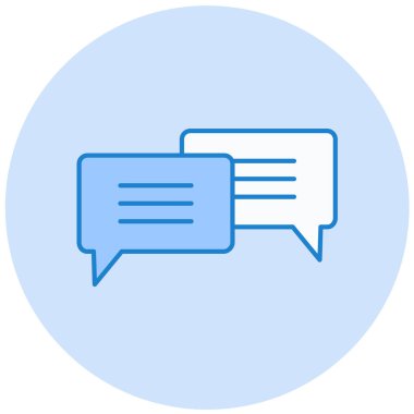 Konuş. Web simgesi basit illüstrasyon