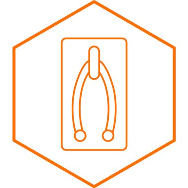 Kapı kulpu simgesi, basit tasarım vektör illüstrasyonu