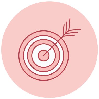 Hedef. Web simgesi basit illüstrasyon