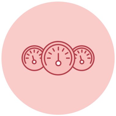 Hız göstergesi. Web simgesi basit tasarım