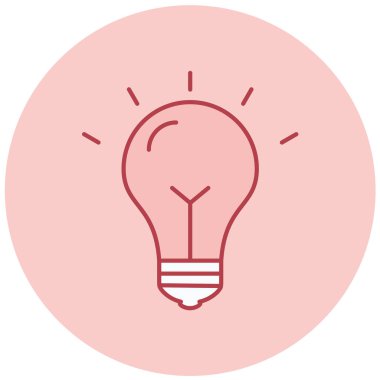 ampul vektörü düz simgesi