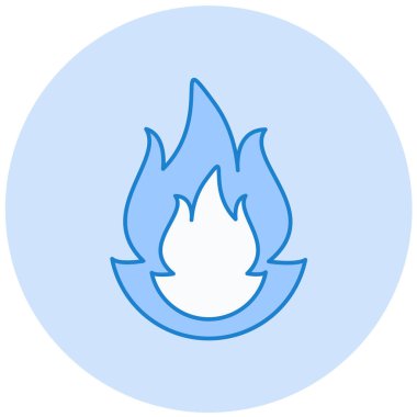 Ateş vektörü simgesini ateşle