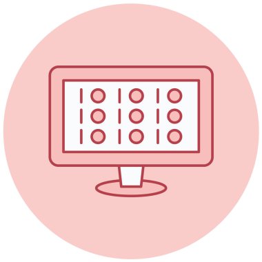 lcd. Web simgesi basit illüstrasyon