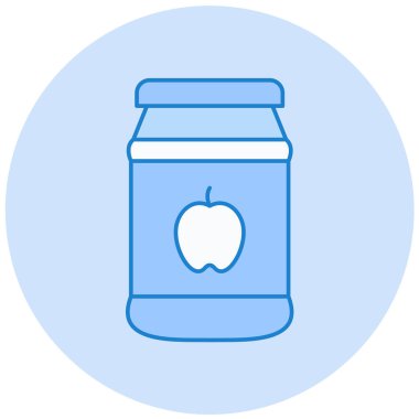 Kavanoz. Web simgesi basit illüstrasyon