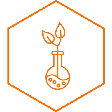 Bitki Araştırması basit simgesi, vektör illüstrasyonu