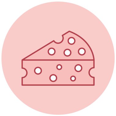 Peynir. Web simgesi basit illüstrasyon