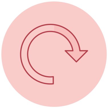 Yenile. Web simgesi basit illüstrasyon