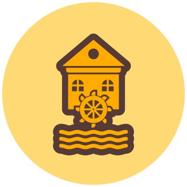 Tek bir simgenin vektör illüstrasyonu