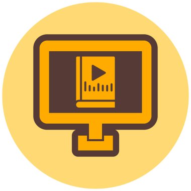 Bilgisayar ekranı. Basit resimleme