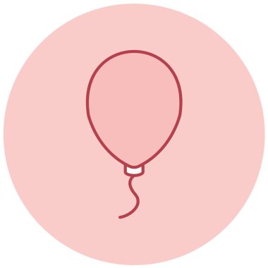 balon simgesi, vektör illüstrasyonu