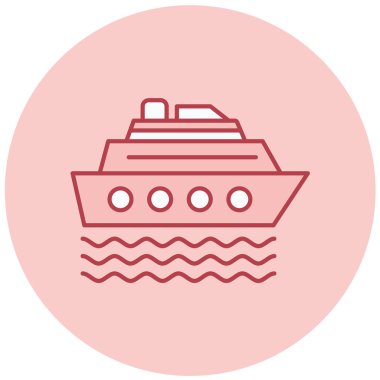 Yolcu gemisi. Basit resimleme