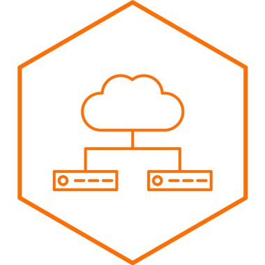 bulut veri simgesi, vektör illüstrasyonu