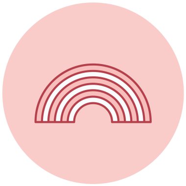 Gökkuşağı simgesinin vektör çizimi