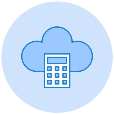 Bulut. Web simgesi basit tasarım