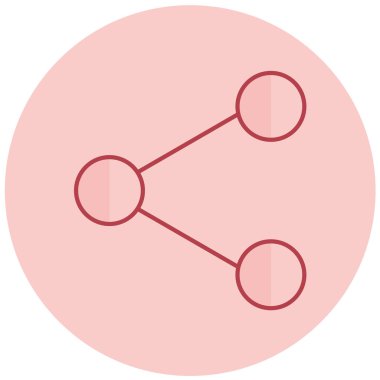 Paylaş. Web simgesi basit illüstrasyon